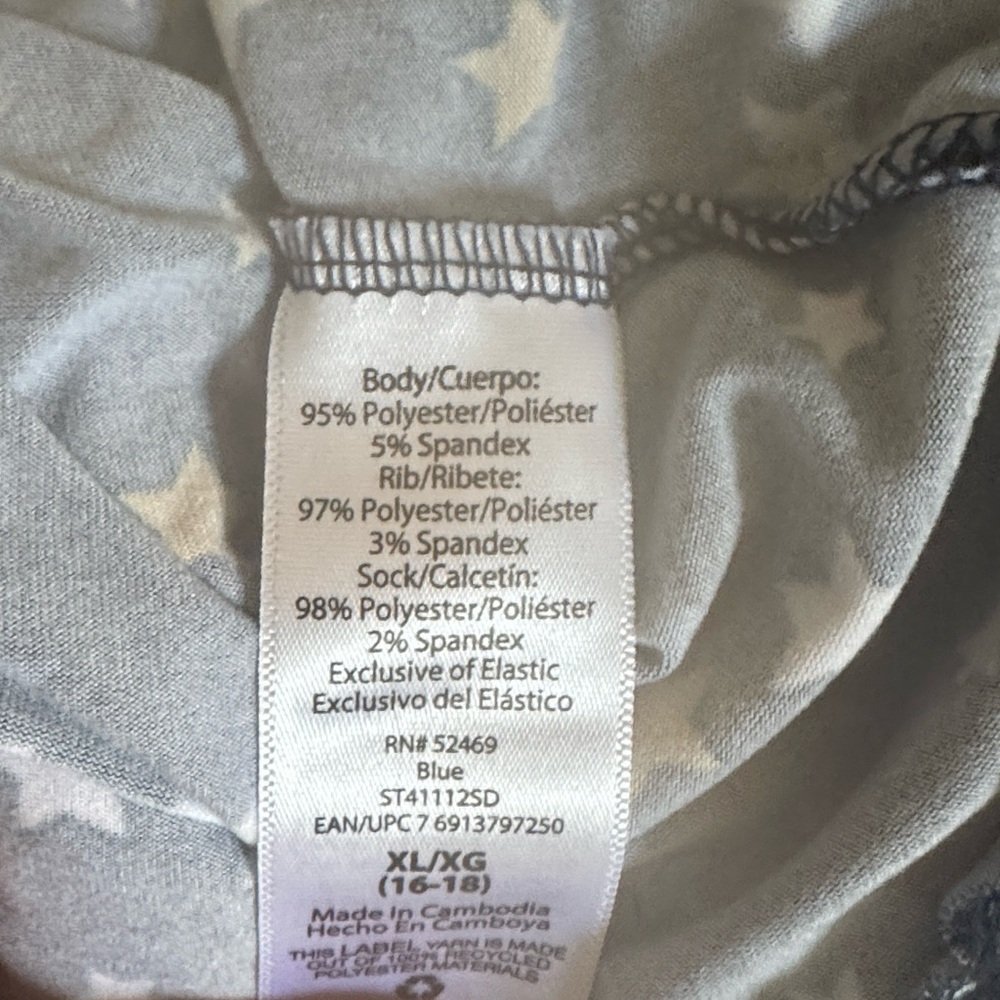 Secret Treasures 1/4 Button Henley & Jogger Stars PJ Set Like New Sz 16/18 XL/1x - Picture 7 of 7